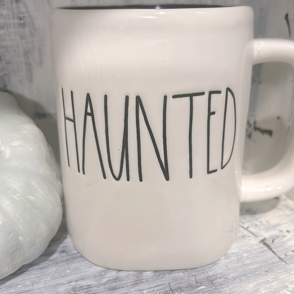 Rae Dunn HAUNTED glossy black interior mug - Picture 2 of 4